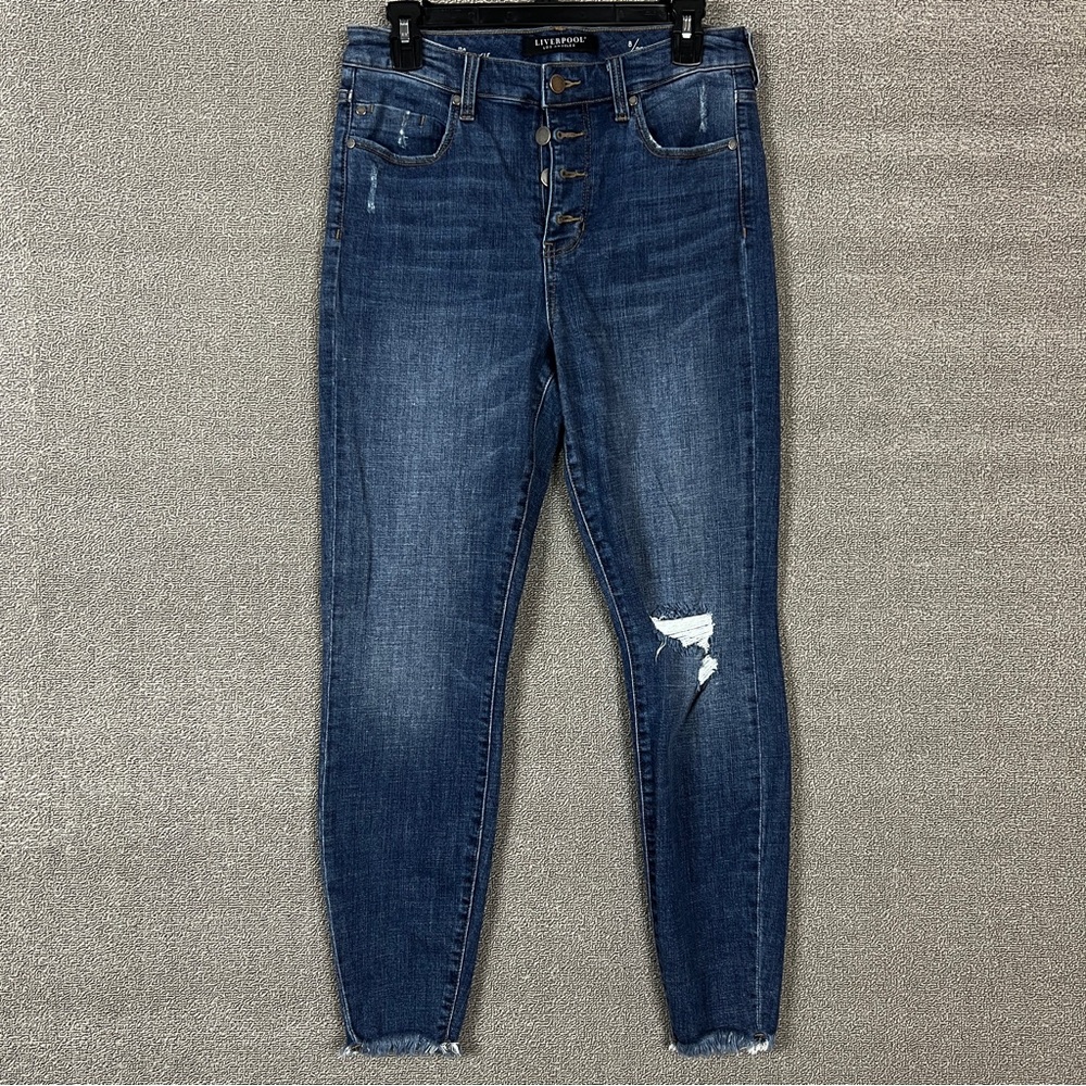 Liverpool high rise ankle jeans size 8/29 preowned